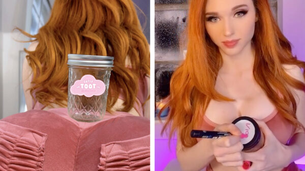 Ook Twitch-streamer Amouranth verkoopt haar scheten in een pot voor een stinkende bedrag van $1000