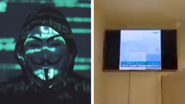 Anonymous claimt opnieuw hack op Russische tv, toont beelden van aanslagen in Oekraïne