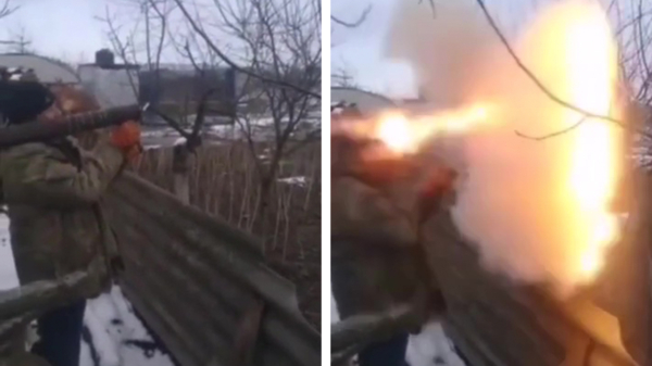 Oekraïense doe-het-zelver zet zijn eigen granaatwerper in elkaar
