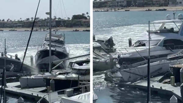 Idioot steelt jacht van 18 meter en ramt daarna alles dat los en vast zit