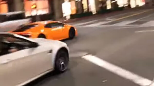 Weer een bestuurder die niet met een Lamborghini kan rijden