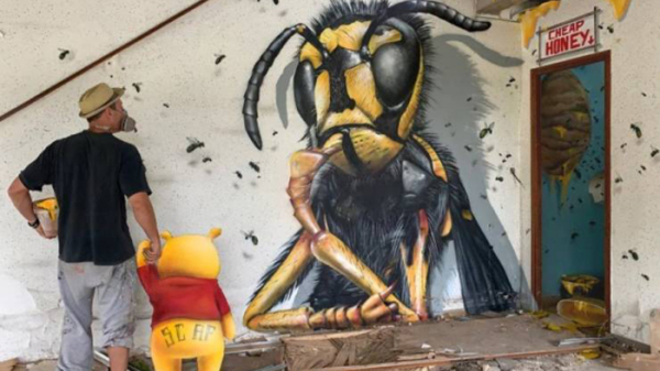 Graffitikunstenaar SCAF maakt gruwelijk vette 3D-graffiti