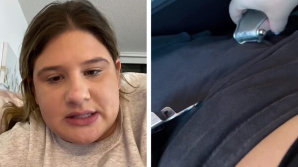 Plus size-model jankt op TikTok omdat ze niet in haar vliegtuiggordel past