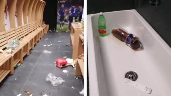 Italiaanse voetbalploeg maakt zwijnenstal van kleedkamer na uitschakeling voor WK in Qatar