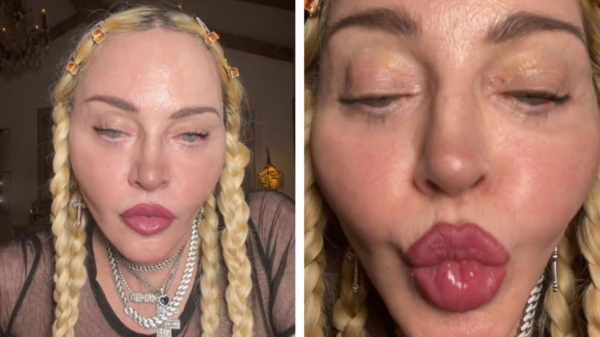 Speciaal voor jullie, een hele dikke kus van de 63-jarige Madonna