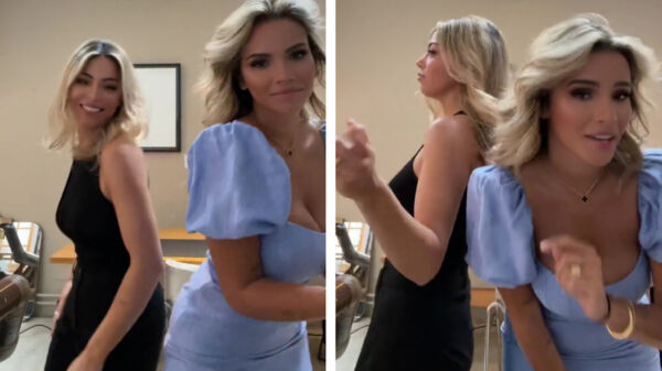 Van de inkijk in het jurkje van Monica Geuze krijgen we ter plekke hoogtevrees