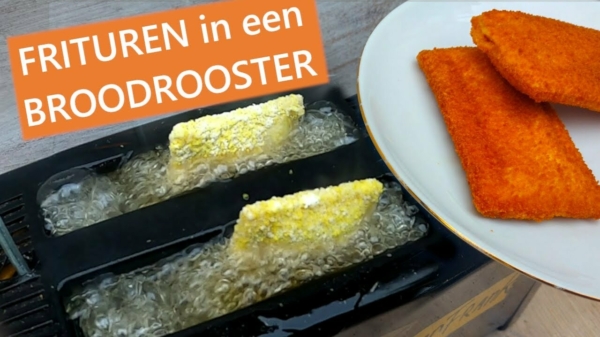 Frietpan Frank verbouwt een broodrooster zodat hij kaassoufflés kan frituren