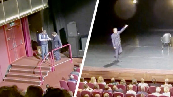 Flitsbezorgers zijn er niets bij: Hans Teeuwen krijgt een pakje coke bezorgd tijdens zijn nieuwe show