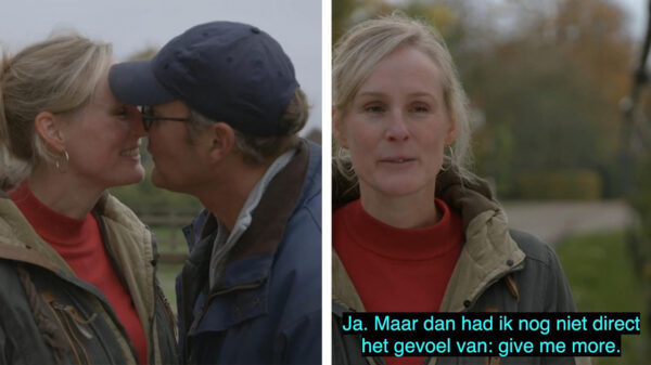 Verbazing en ongemak op Twitter als Boer Rob speeksel uitwisselt met kandidaat Wendy in Boer zoekt Vrouw