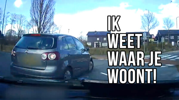 Verkeersruzie op rotonde in Empel leidt tot 'bedreiging' na geïrriteerde inhaalactie