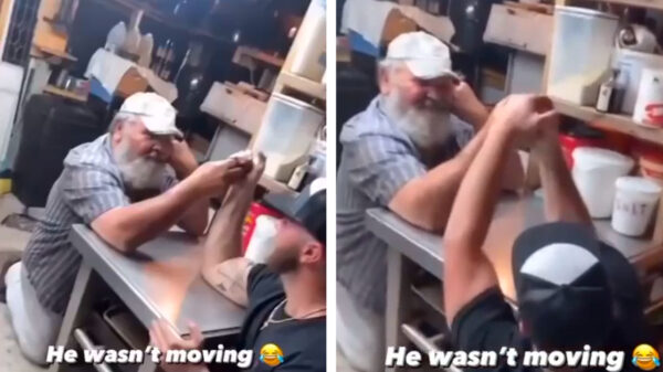 Als je na een jarenlange training een potje gaat handjedrukken met je pa