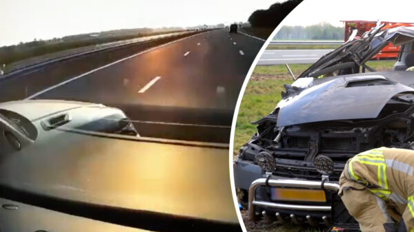 Politie deelt dashcambeelden van idioot 'ongeluk' op de A1 bij Bathmen