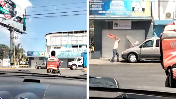 Autobrand zorgt voor plot twist die deze onoplettende automobilist niet zag aankomen