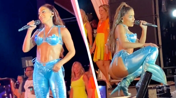 Zeemeerminpakje van Braziliaanse Anitta mist onderdeel aan de achterkant