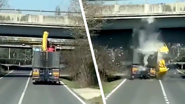 Vaffanculo! Italiaan vergat eventjes dat hij en zijn lading nèt iets te hoog waren
