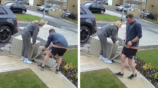 Zeg schat, houd jij even deze loodzware tegels tegen?