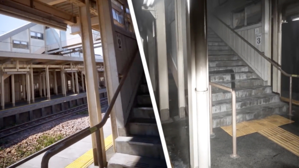 Hyperrealistische beelden van een Japans treinstation dankzij Unreal Engine 5