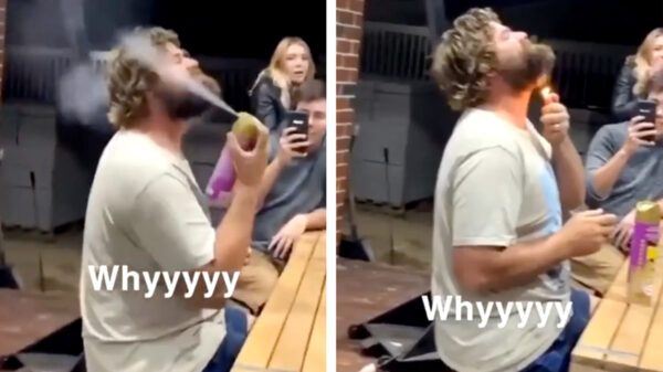 Baard + deodorant + aansteker = Darwin van de dag-award