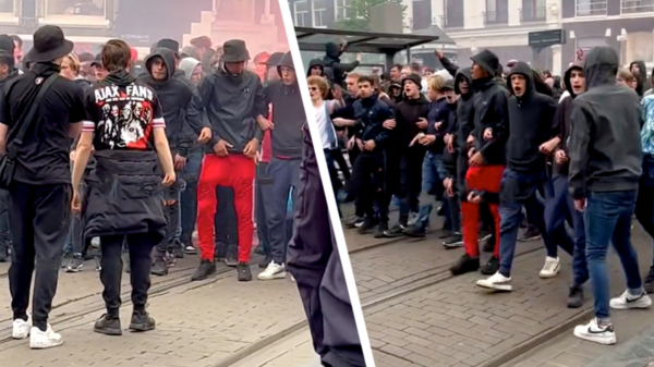 Een gezellig dagje demonstreren in Amsterdam met de boys van stichting De Zonnebloem