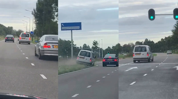 Verkeershufter in Helmond rijdt bejaard echtpaar bijna van de weg