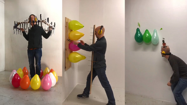 Beeldend kunstenaar Jan Erichsen heeft een vreselijke hekel aan ballonnen