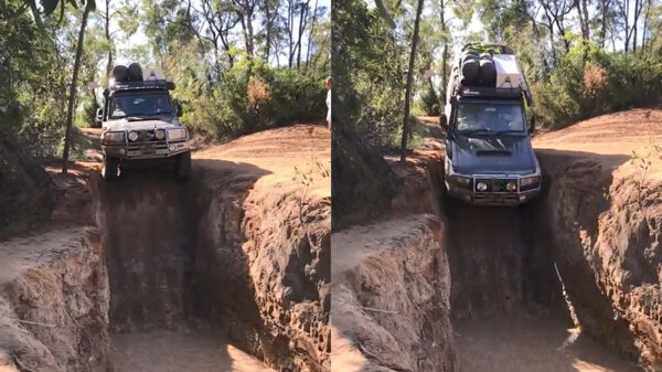 Moet je eens kijken hoe stijl mijn Toyota Landcruiser kan rijden!