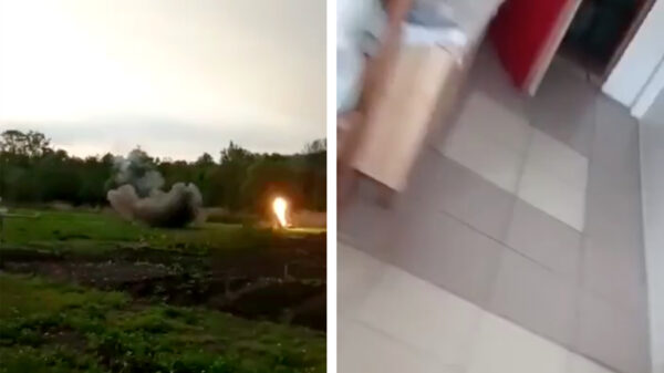 Oekraïense familie moet rennen voor hun leven tijdens Russische raketaanval