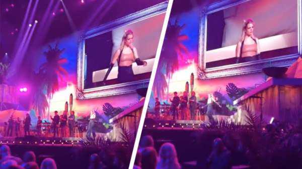 Davina Michelle gaat onderuit tijdens optreden bij Beste Zangers Live 2022