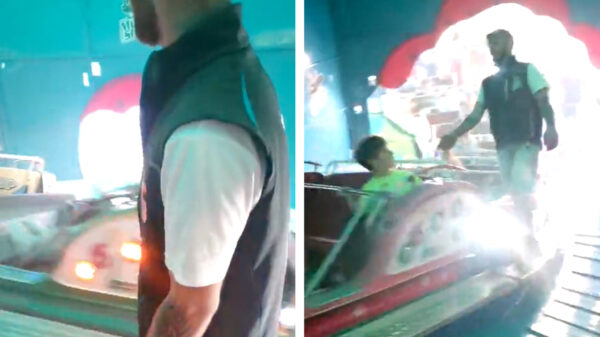 Deze professionele kermismedewerker is een echte professional