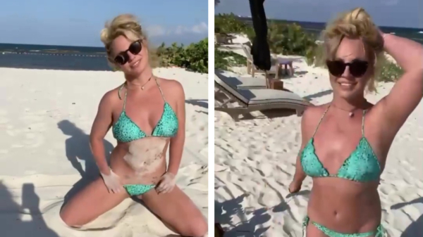 Het lijkt goed met Britney te gaan en dus doet ze een throwback naar vakantie in Mexico