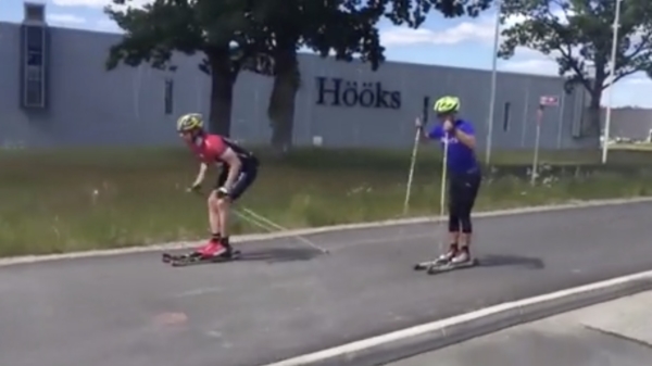 Man legt uiterst effectieve strook aan tegen die irritante rolskiërs