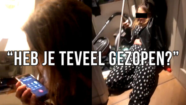 Dronken dochter komt met veel herrie thuis na stappen, papa is not amused