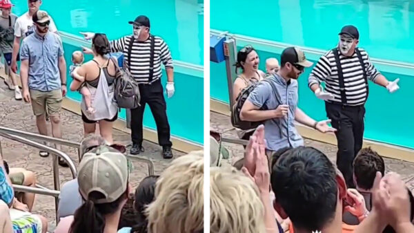 Mimespeler zet vader voor een goedgevulde zaal compleet voor joker