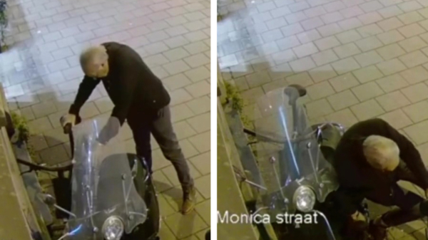 Bezopen mafklapper probeert de elektrische fiets van Monica Geuze te jatten