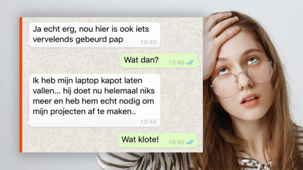 WhatsApp-oplichter probeert laptop van €5000 te scoren maar valt keihard door de mand