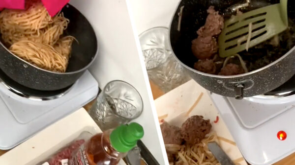 Kijk, zo ziet dus een gratis maaltijd van de voedselbank eruit