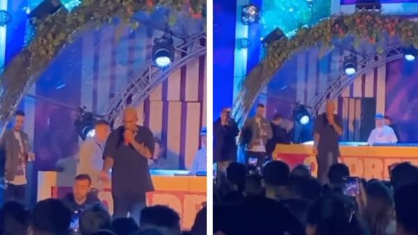 Ook Bizzey bekogeld met bier tijdens optreden, maar pakt het dit keer anders aan