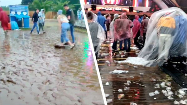 Video’s: 7th Sunday festival in Erp grotendeels verpest na 54 millimeter regenval