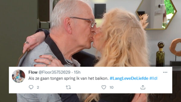 Twitteraars gingen volledig over hun zuiger bij het zien van het hitsige bejaardenstel Maria en Steef in LLDL