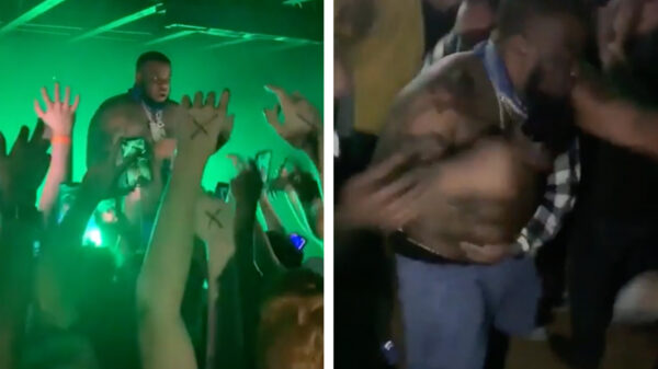 Dit gebeurt er als je de Amerikaanse rapper Maxo Kream op een bierdouche trakteert