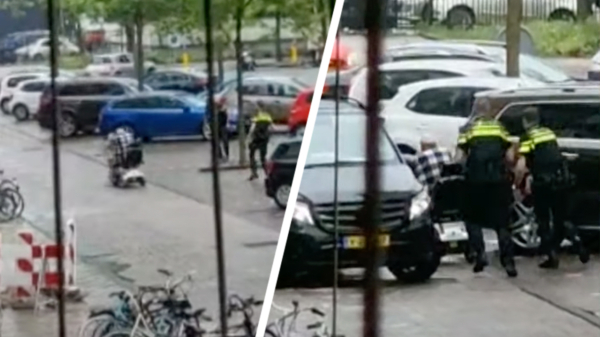 Ondertussen in Amsterdam: messenzwaaier in scootmobiel (en onderbroek) wordt getaserd