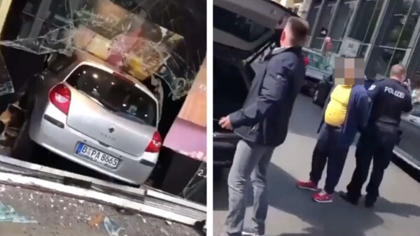 Dit is de verwarde man die gisteren in Berlijn met zijn auto op een terras inreed