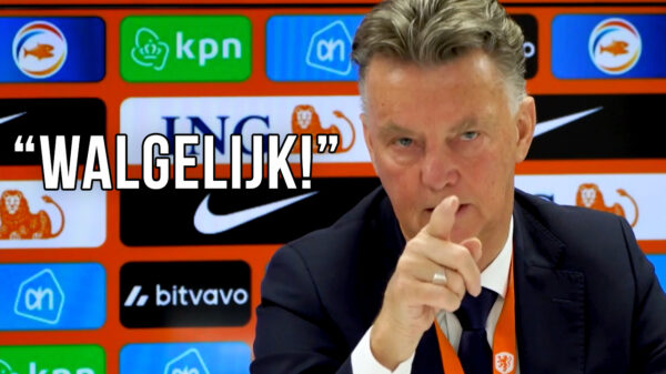 Louis van Gaal tijdens persco uit z'n stekker tegen journalist Valentijn Driessen