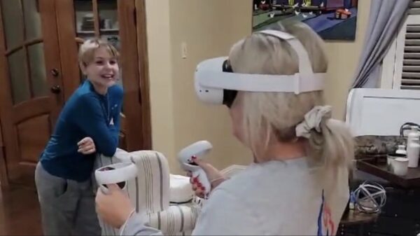 Als je moeder voor de verandering ook eens zo'n Oculus Quest 2 op d'r hoofd zet