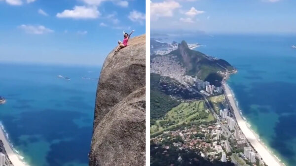 Stelletje neemt extreem veel risico voor de perfecte vakantiefoto