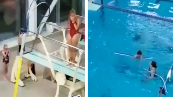 Vader van het jaar is nogal afgeleid en mist de sprong van zijn zoontje