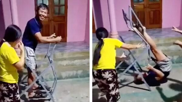 Als je je vader een crosstrainer voor z'n verjaardag geeft