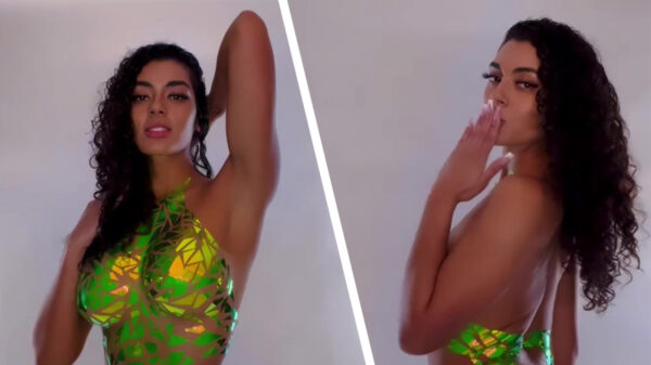 Arme latina, met een geweldig karakter, heeft geen geld voor een bikini