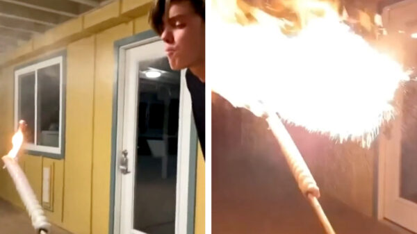 TikTokker probeert indruk te maken met vuurspuwen maar belandt in het ziekenhuis