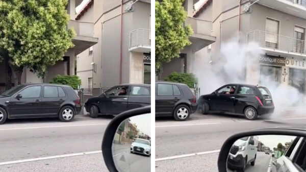 Of deze burnout-Billy is ontzettend slecht in parkeren óf er zit hem iets dwars